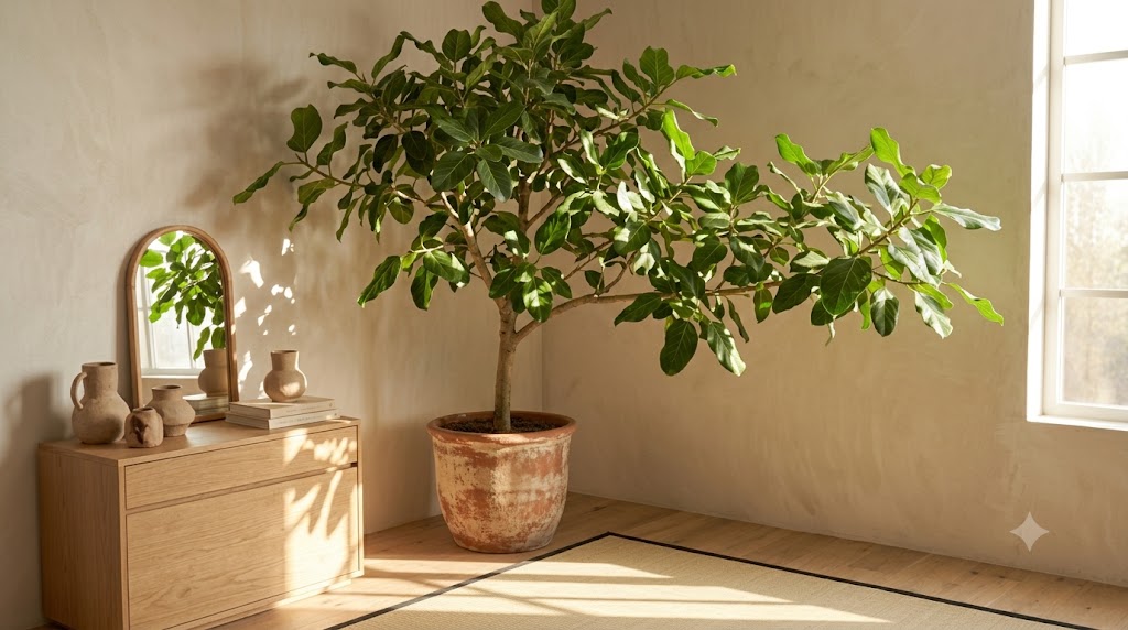 Oversized Potted Statement Botanicals in Terracotta Planters